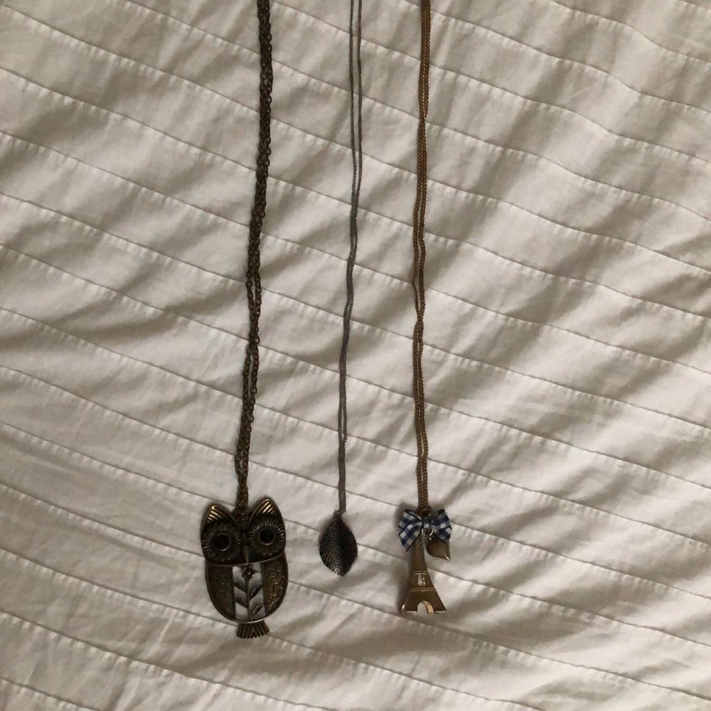Three long necklace bundle